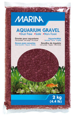 Marina Coloured Gravel Burgundy 2Kg