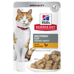 Science Diet Cat Adult Neutered Chicken 85g Pouch