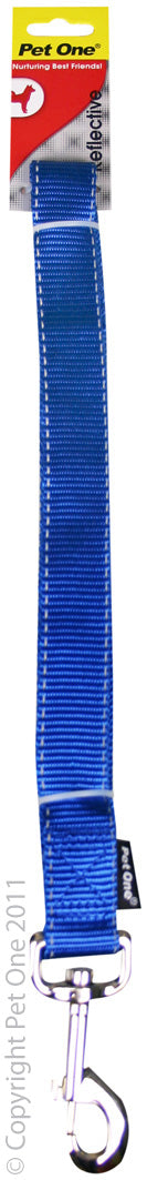 Pet One Leash Reflect 15Mm - 150Cm Blue