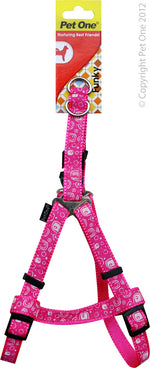 HARNESS NYLON WOVEN PATTN ADJ 15-22CM