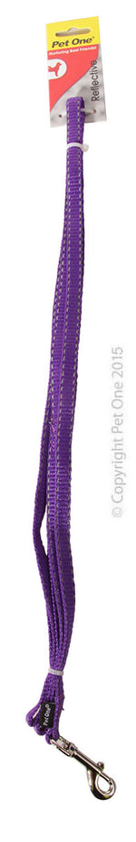 Pet One Nylon Refl Lead 180Cm 10Mm Pu