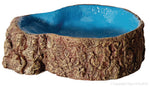 Aqua One Hermit Crab Tree Stump Bowl Blue Small 10 x7.6x3Cm