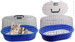 Pet One Cat Carry Cage Wire 58L X 40W X 33H Blue