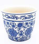 Blue & White Sunflower Pot small