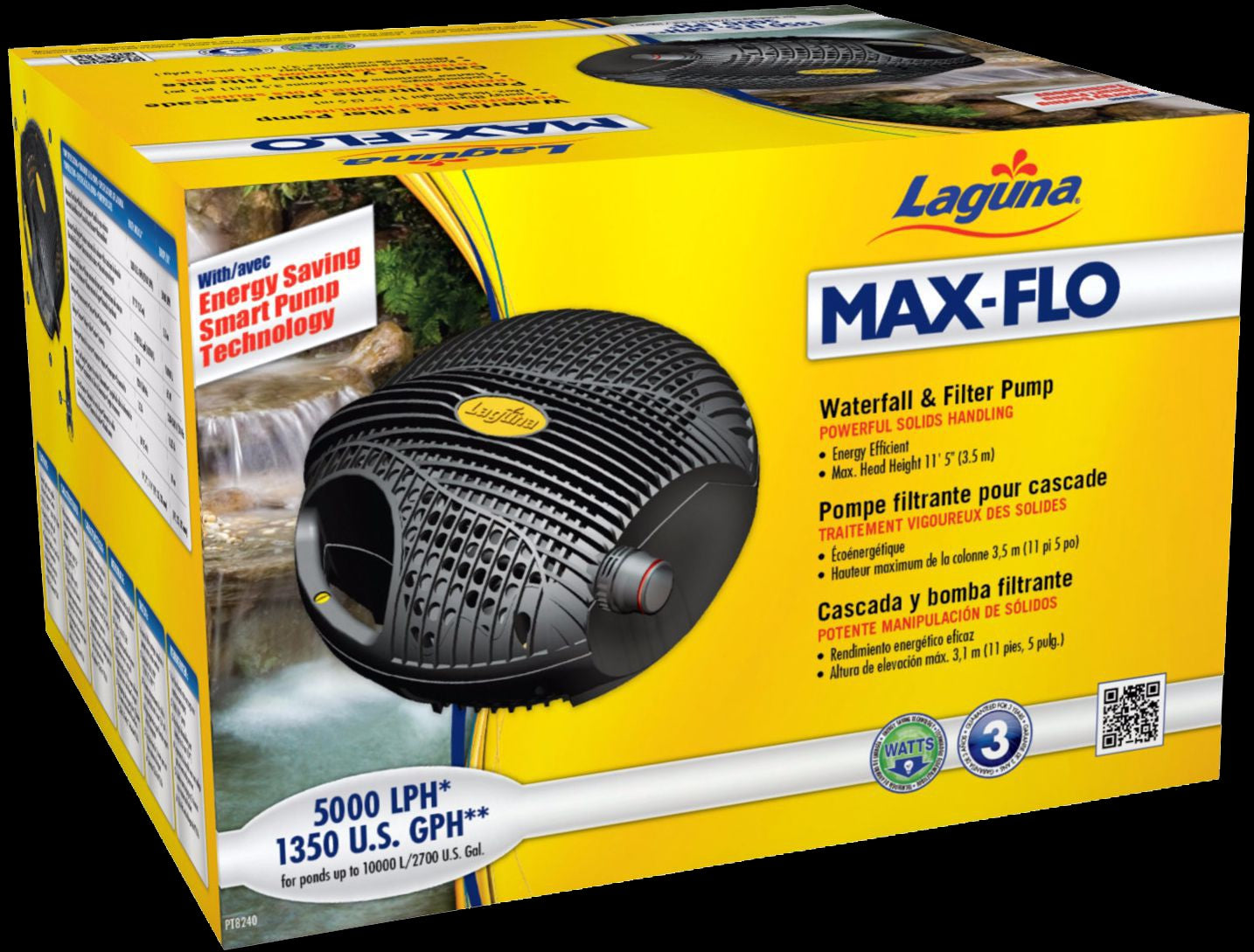 Laguna Max-Flo 1350 Waterfall Pump 5000lph 3.3m