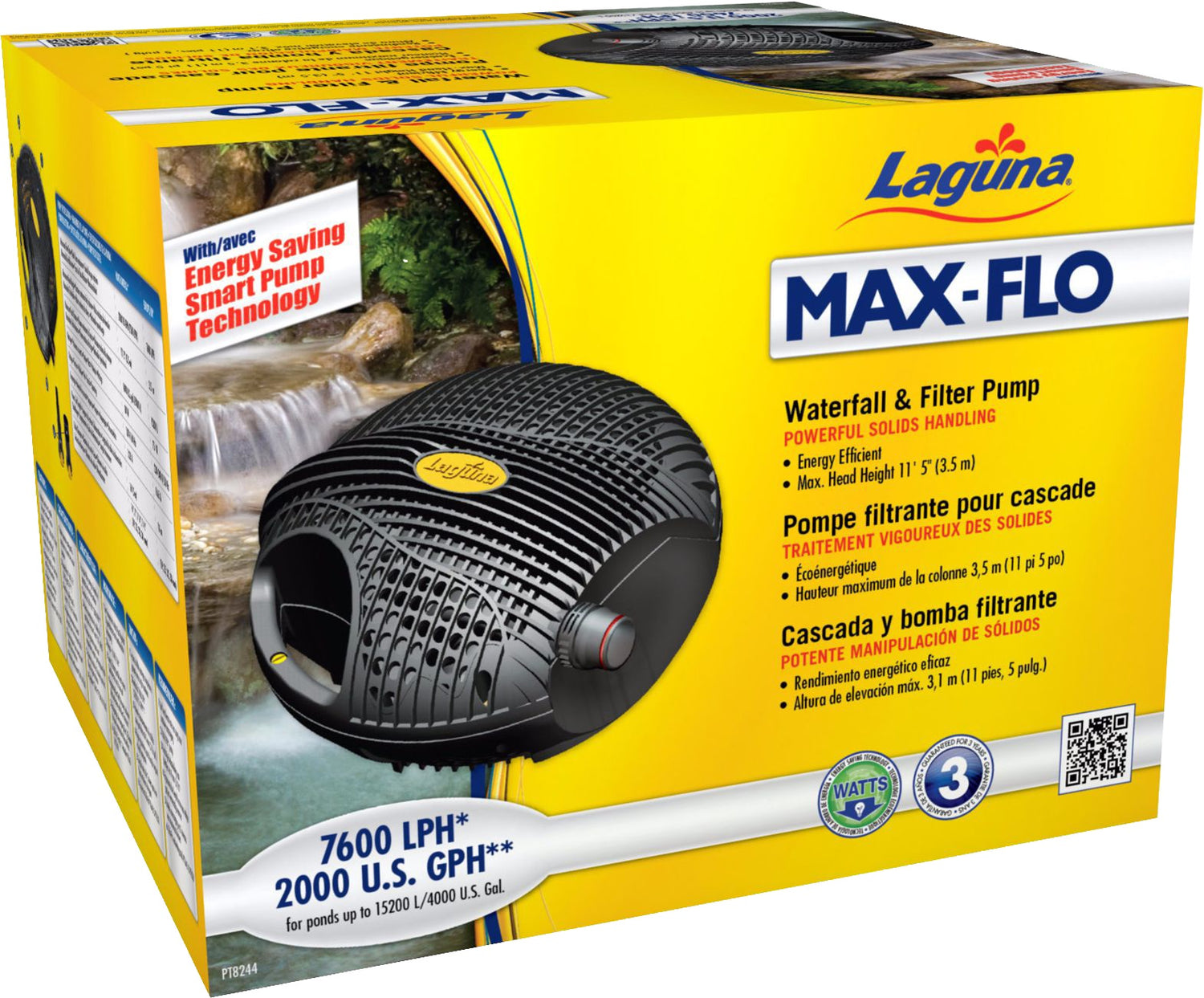 Laguna Max-Flo 2000 Waterfall Pump 7600lph 3.5m