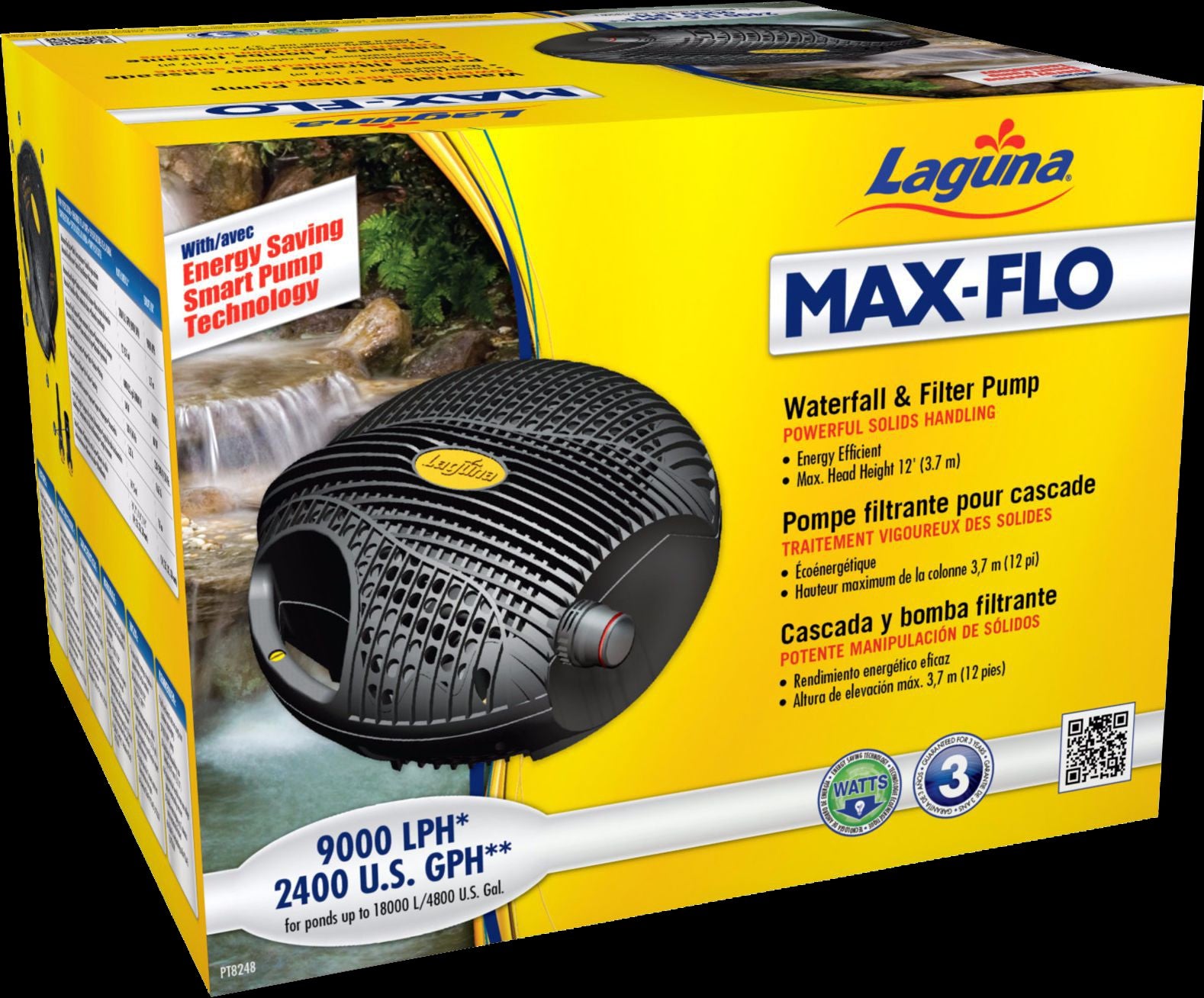 Laguna Max-Flo 2400 Waterfall Pump 9000lph 3.7m