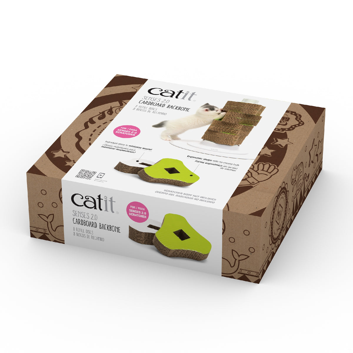 Catit 2.0 - Refill Senses Scratcher Tower (set of 8)