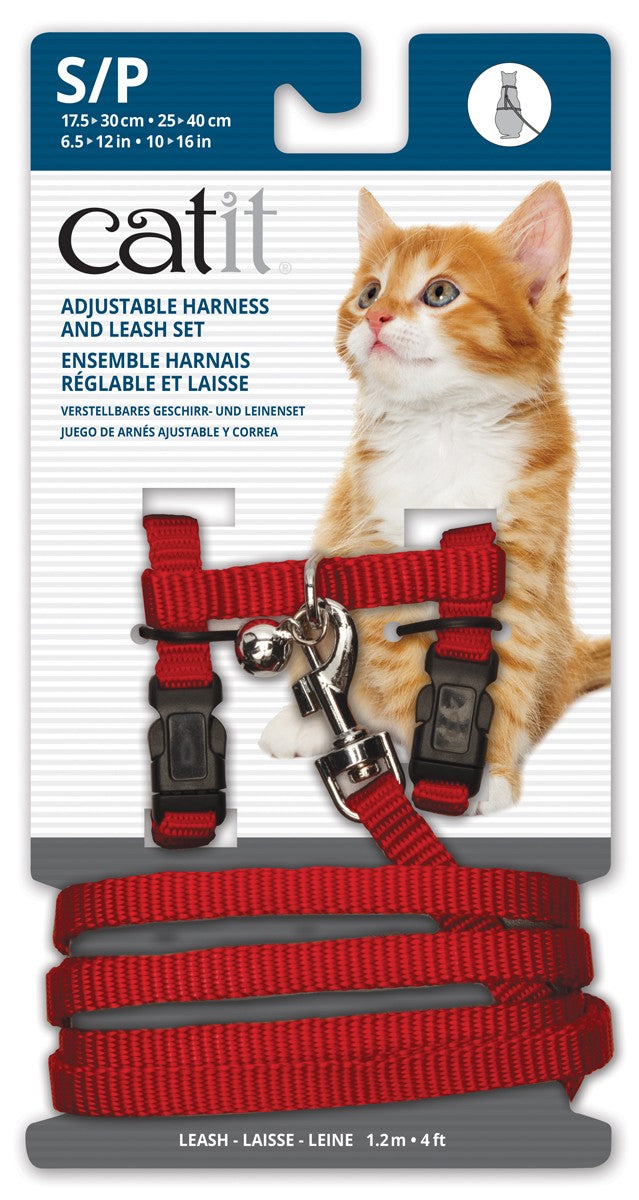 Catit Harness And Lead Red Small