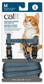 CatIt Harness and Lead Blue Medium