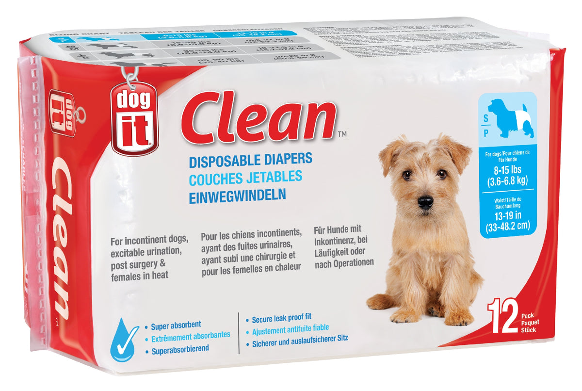 Dogit Disposable Diaper Pack of 12 [Sz:small]