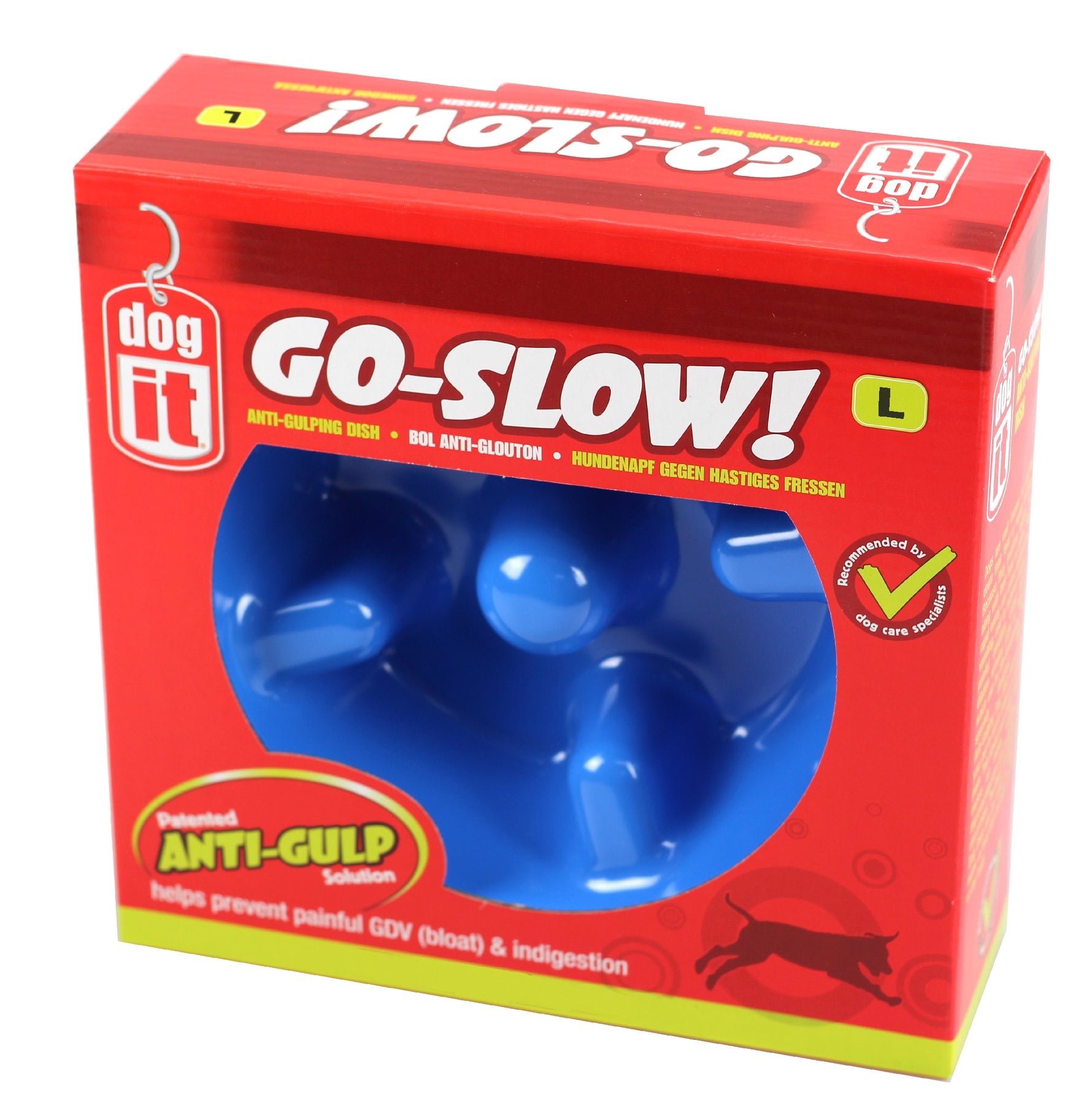 Anti Gulping Bowl Blue 1200ml 