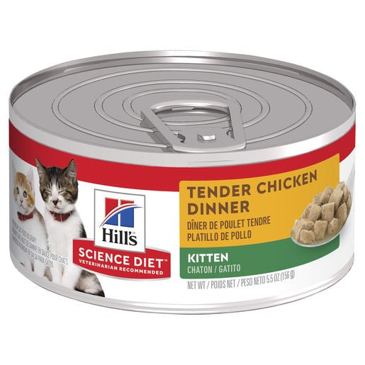 Science Diet Cat Kitten Chicken 156g can