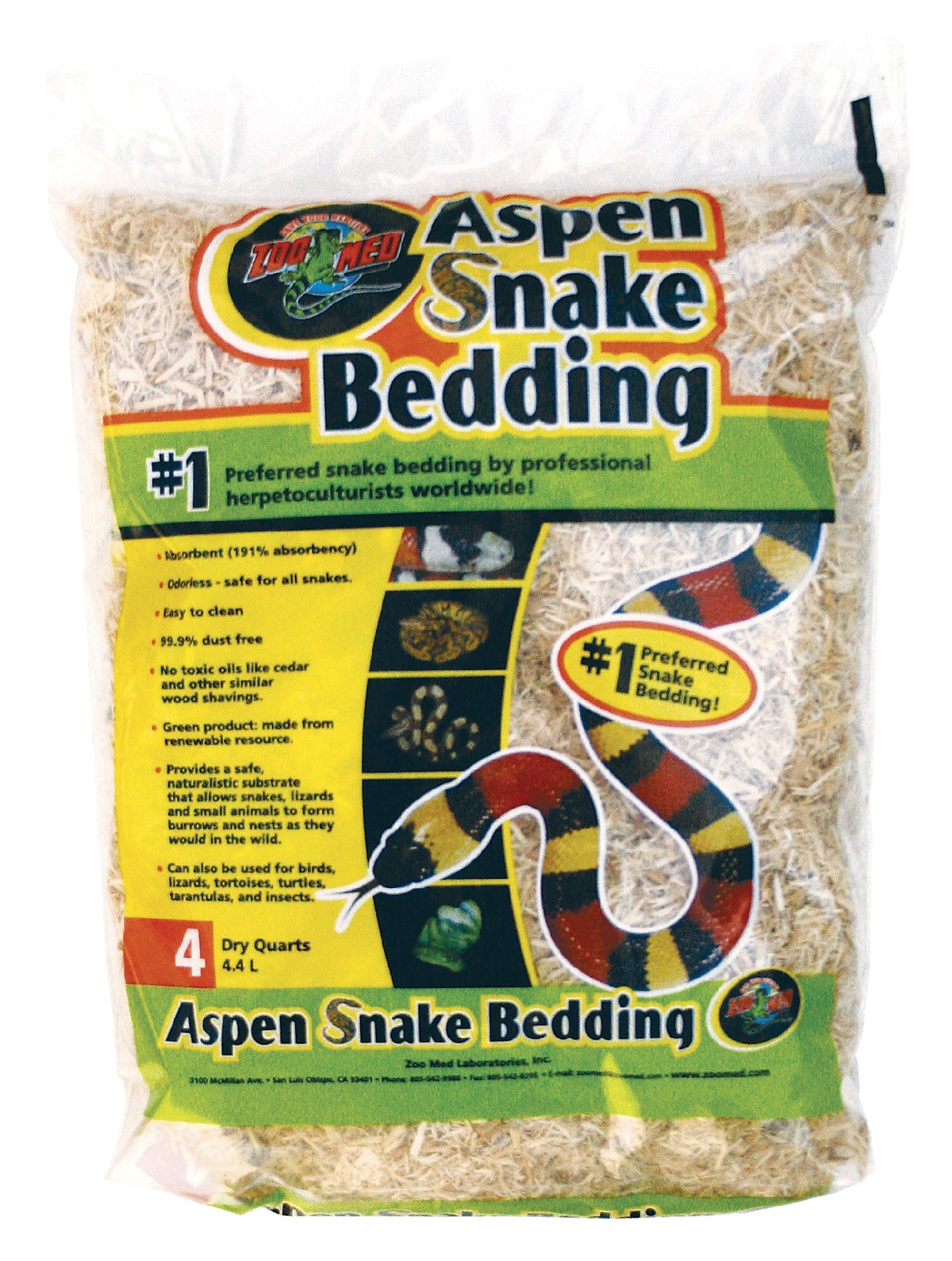 Aspen Snake Bedding 4.4L