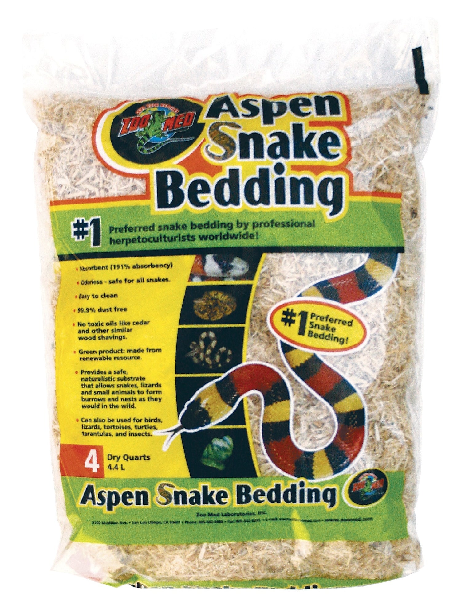 Aspen Snake Bedding 4.4L