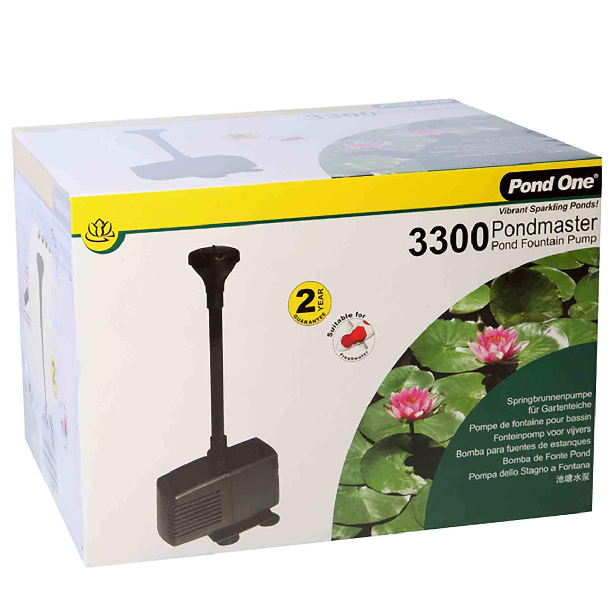 Pond One Pondmaster 3300 Fountain Pump 2800Lh 2.5M
