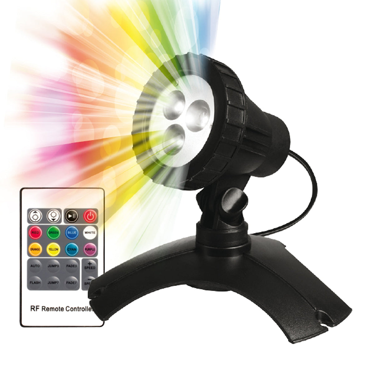 PondMAX 3 LED Multi Colour Pond & Garden Light with Remote