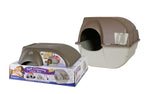 Omega Paw Roll n Clean Easy Clean Covered Cat Litter Box - Regular