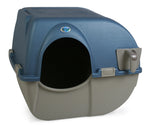 ROLL N CLEAN LITTER BOX LRG BLUE/BEIGE