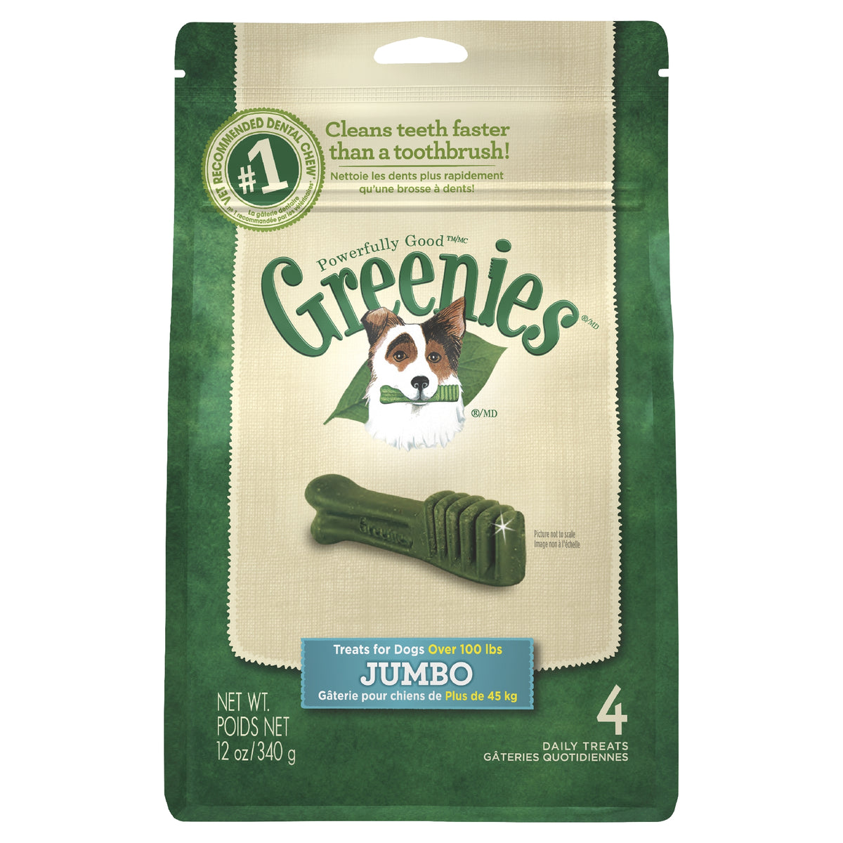 Greenies Mint Treat Pack Jumbo 340G