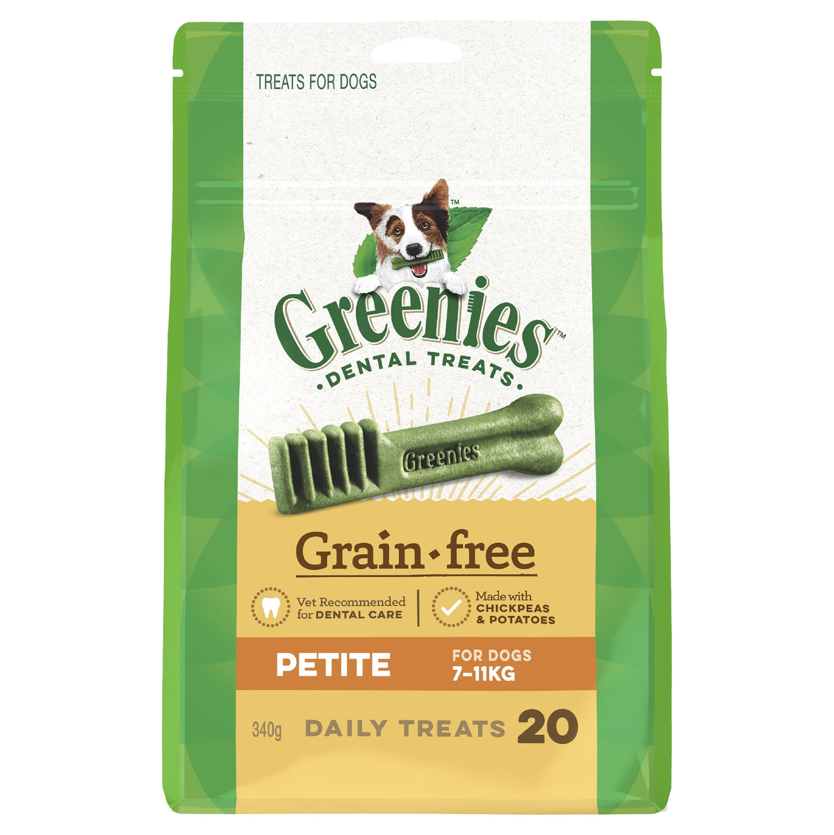 Greenies Grain Free Treat Pack Petite 340G
