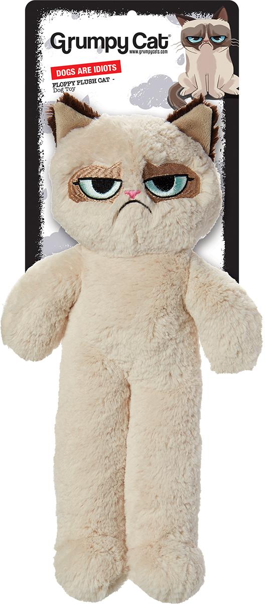 Grumpy Cat Floppy Plush Dog Toy