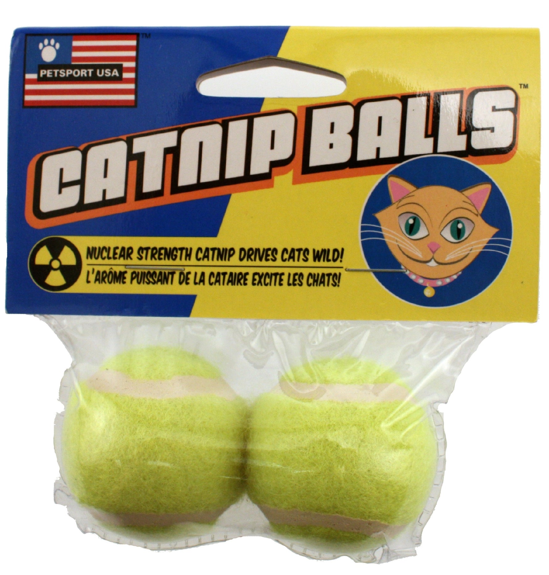 Catnip Tennis Balls 2Pk