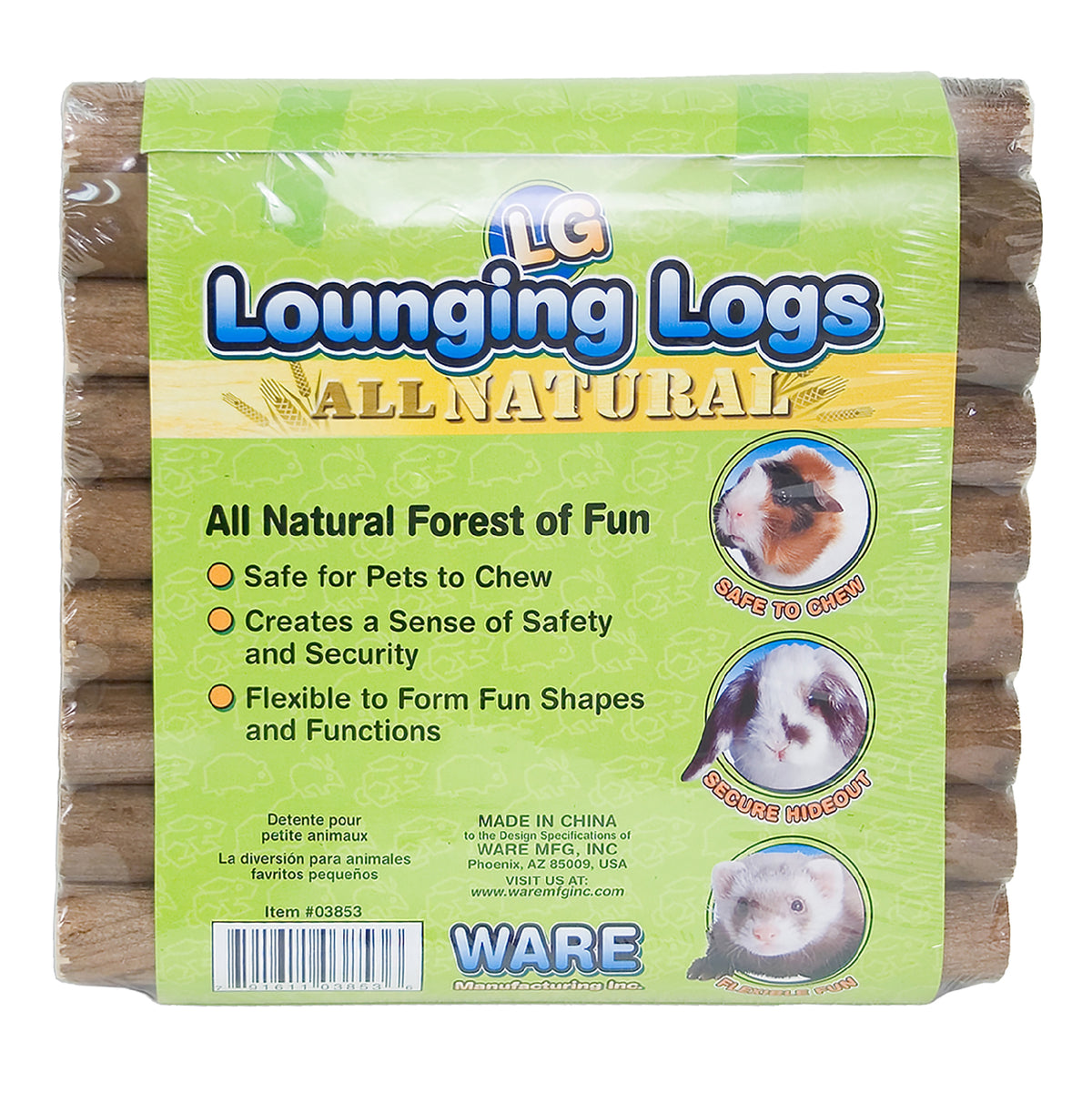 Critter Ware Lounging Logs Large