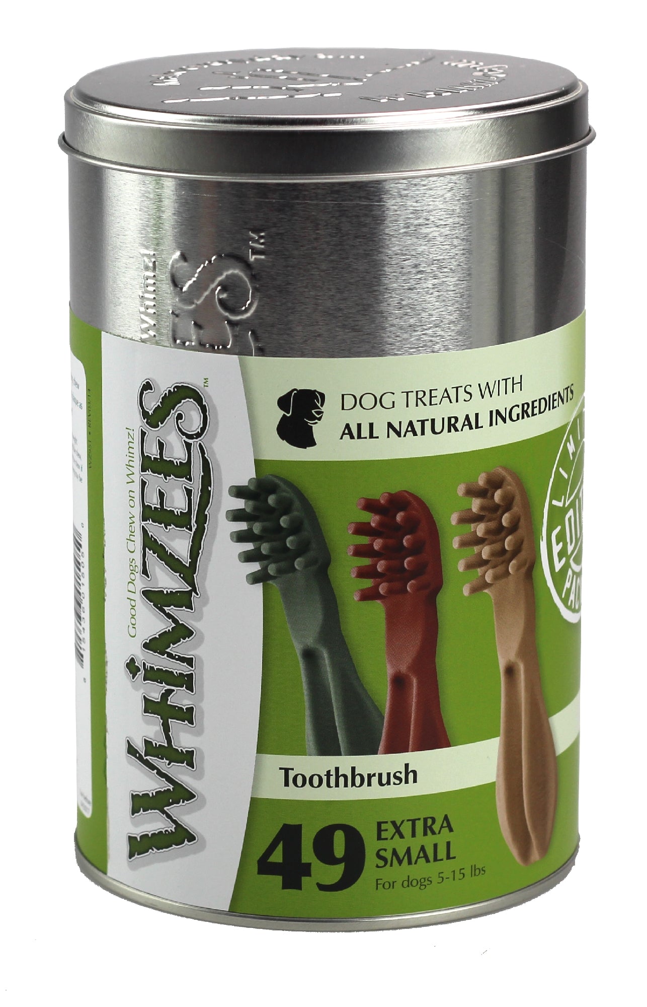 WHIMZEES TOOTHBRUSH XSML TIN OF 49