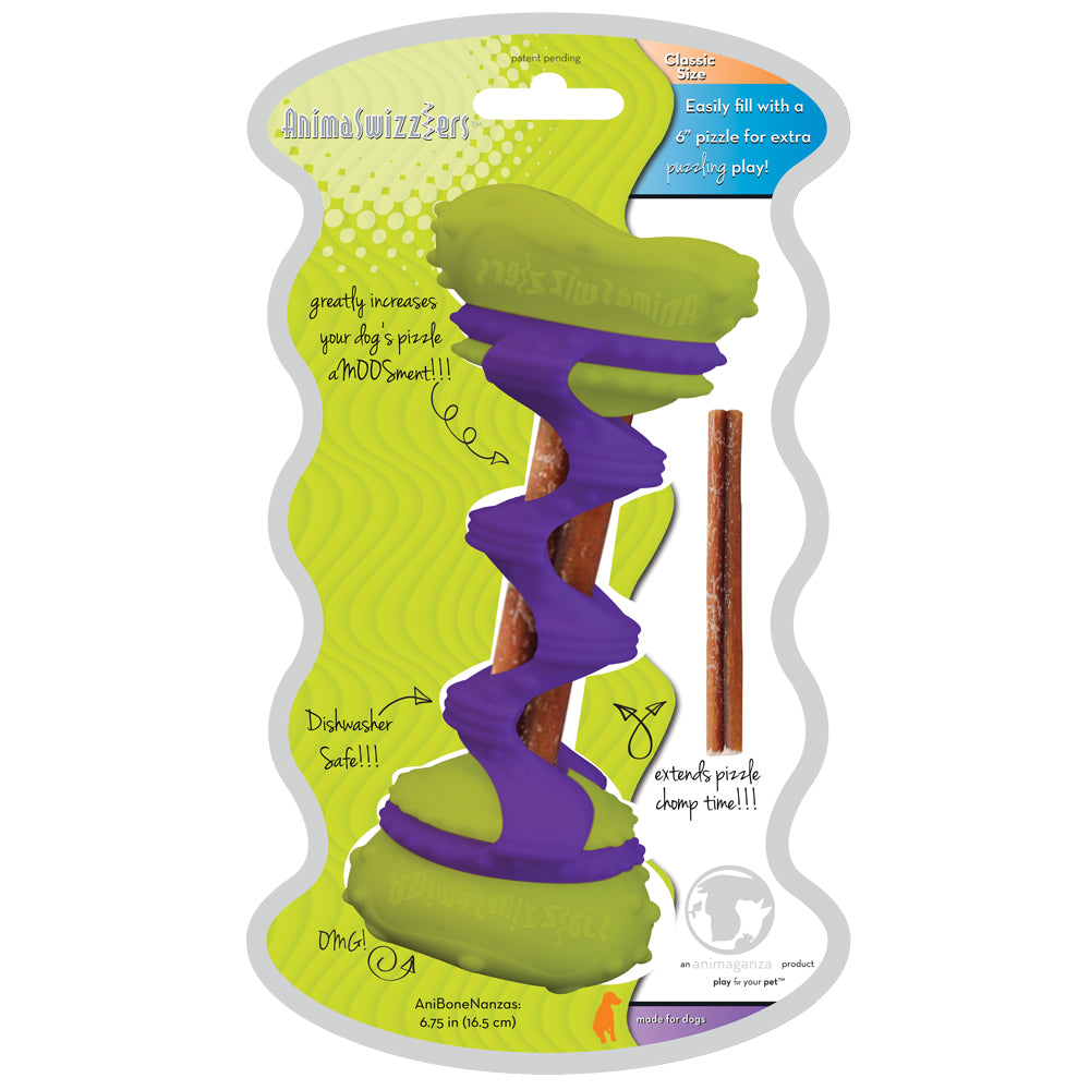 AnimaSwizzlers - Clasic Green with Veggie Chew Stick