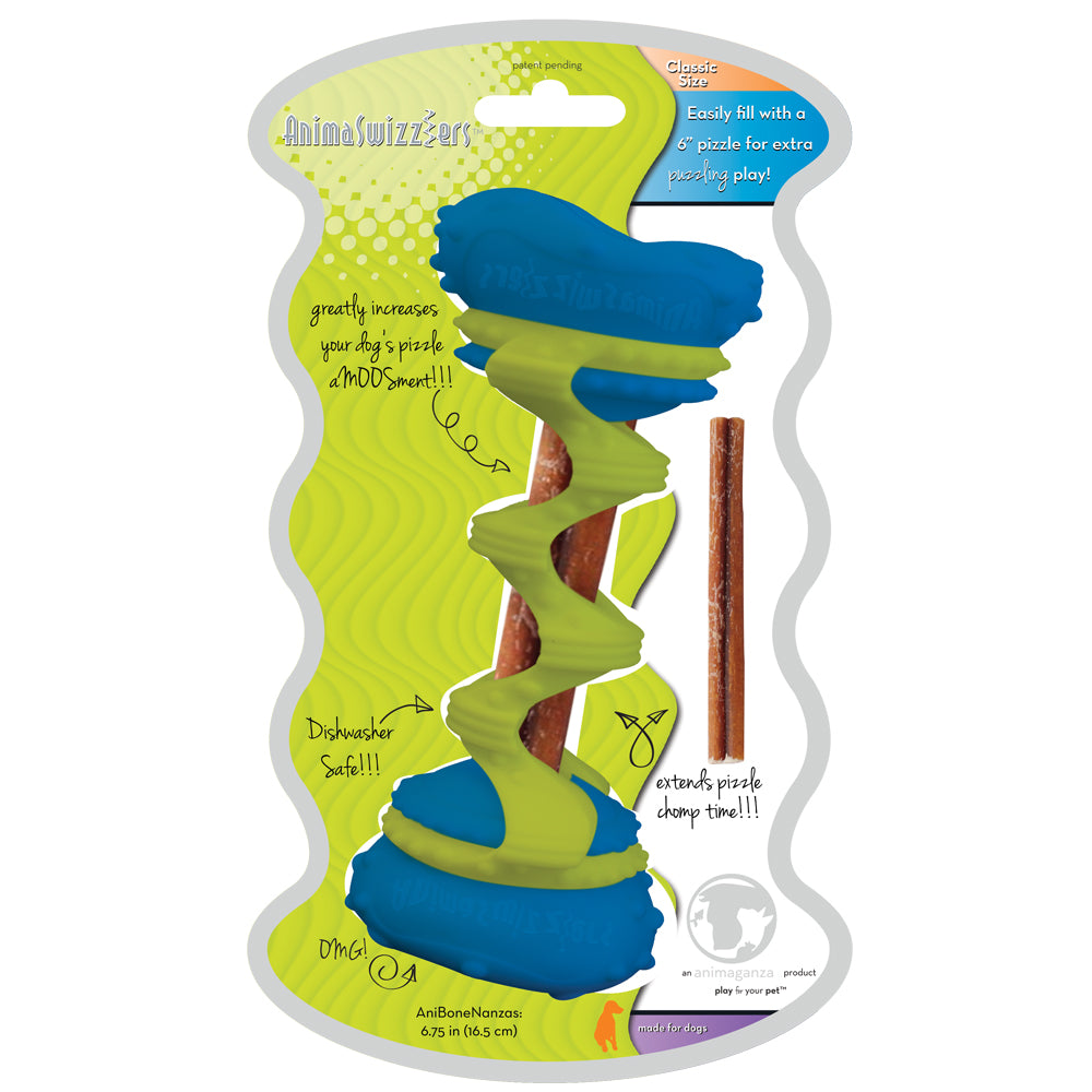 AnimaSwizzlers - Clasic Blue with Veggie Chew Stick