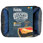 Purina Pet Life Self Warming Bed Blue/Charcoal S/M