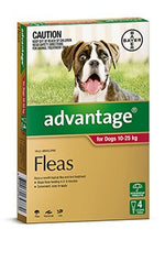 Advantage Dog Red 10Kg -25Kg 4Pk