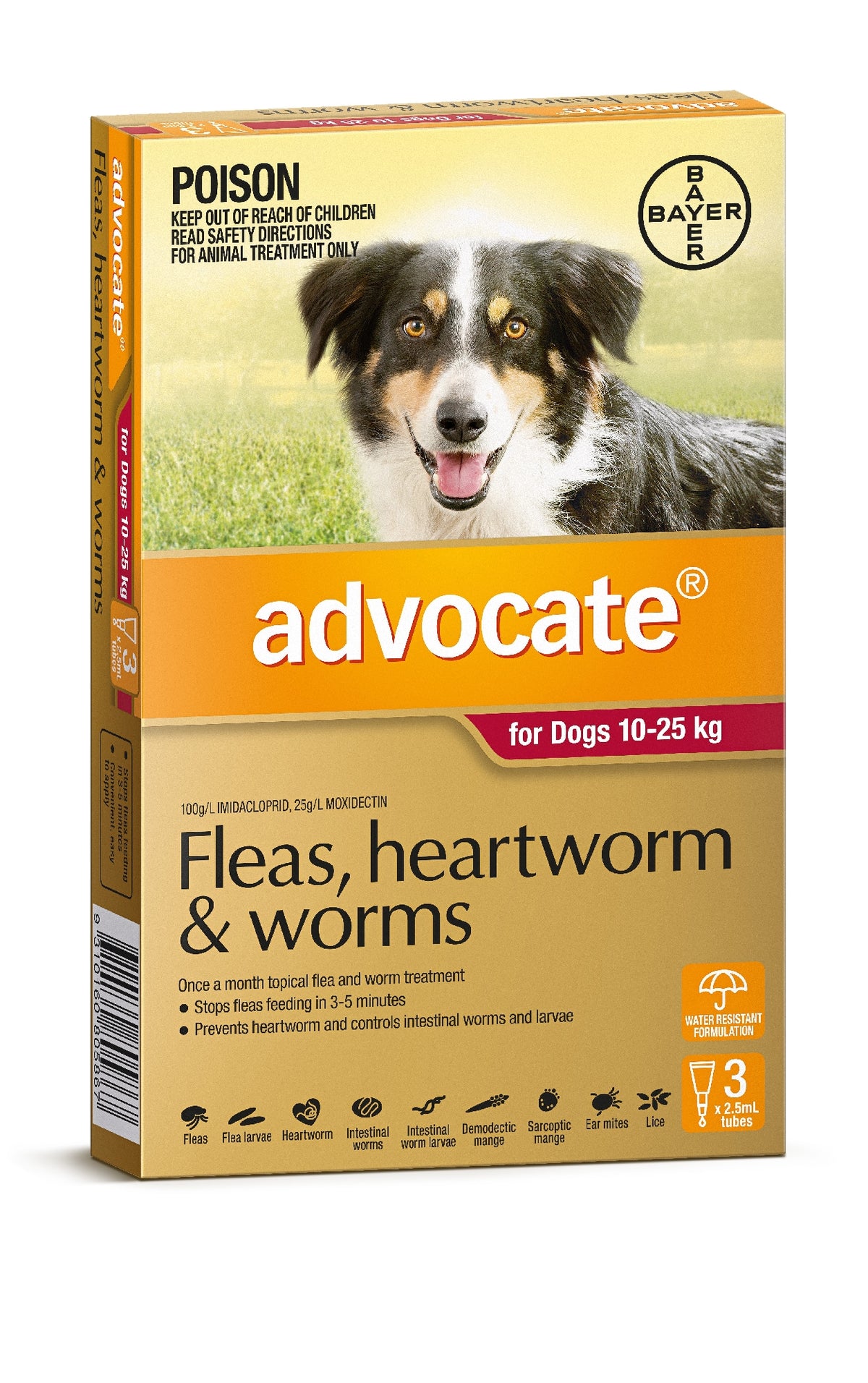 Advocate Dog Red 10Kg - 25Kg [PS:3 Pack]