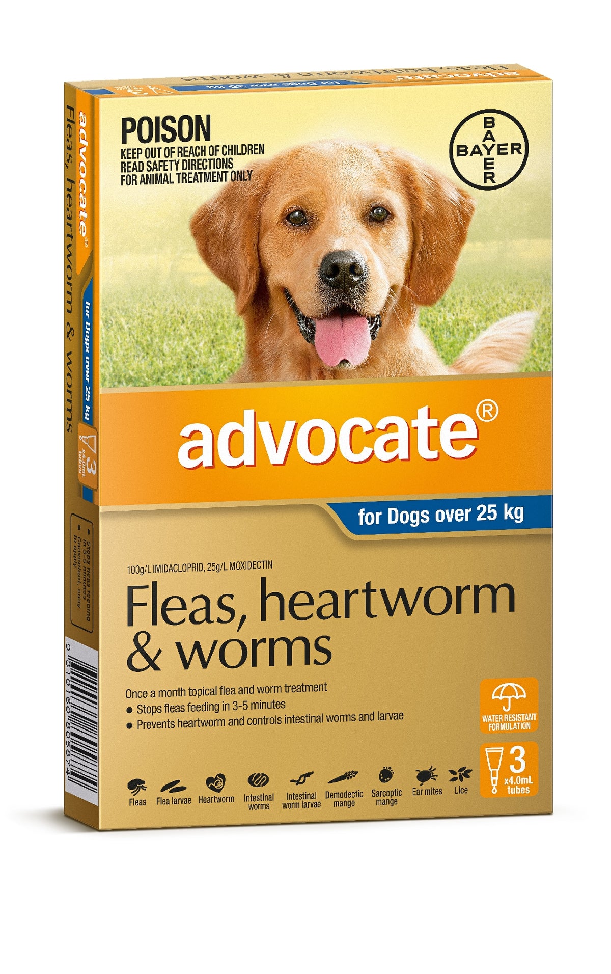 Advocate Dog Blue 25Kg & Over [PS:3 Pack]
