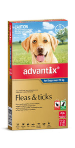 Advantix Dog Blue Over 25Kg [PS:3 Pack]
