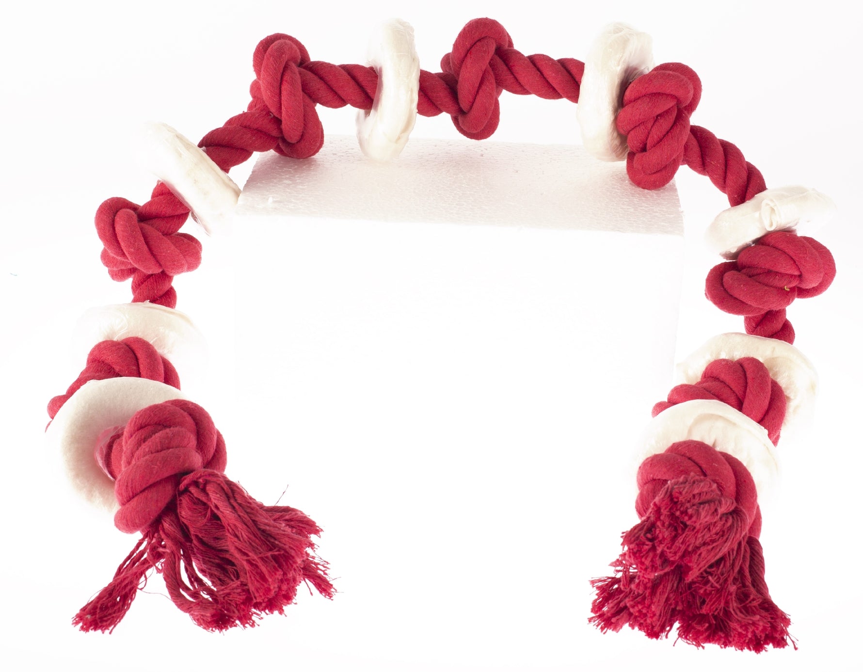 Yours Droolly Rope & Rawhide Rings 120Cm