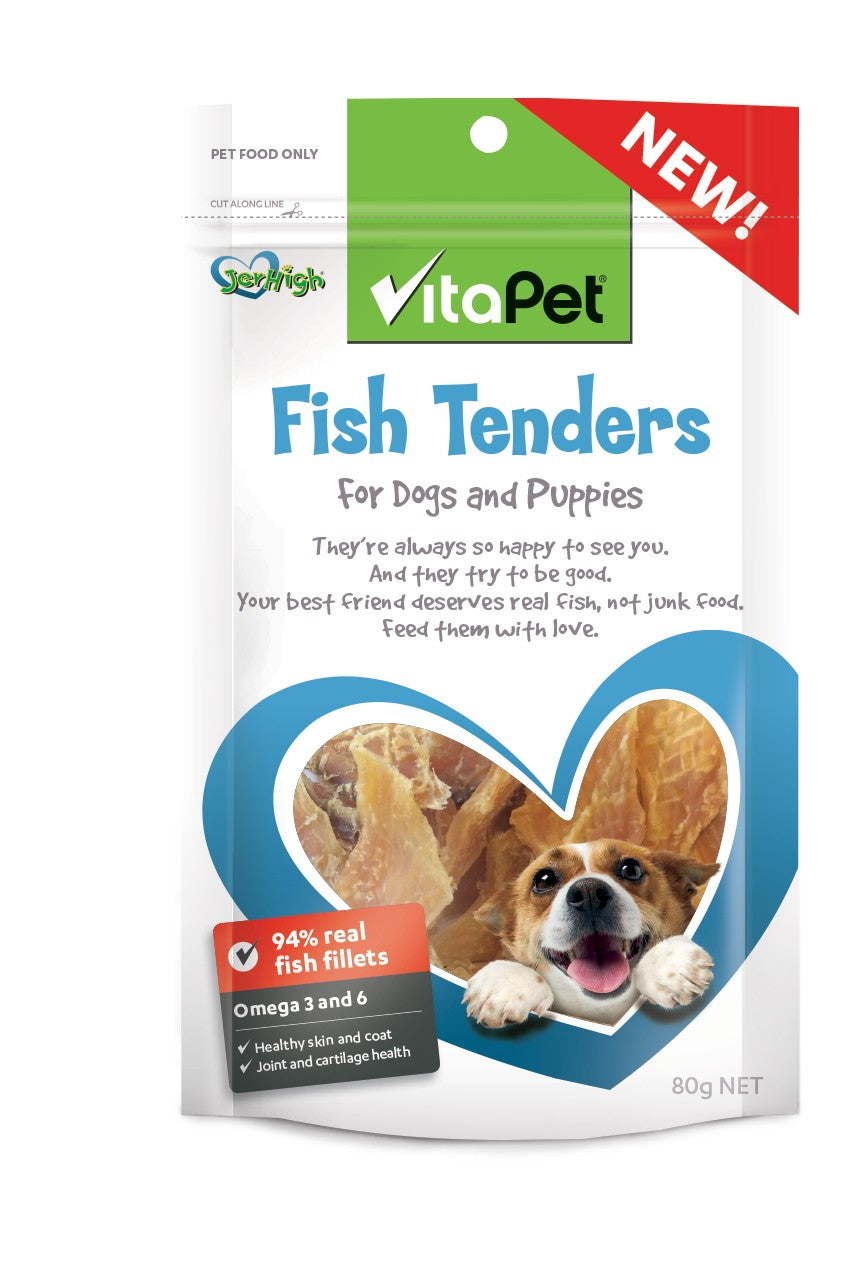 Vitapet Jerhigh Fish Tenders 80G