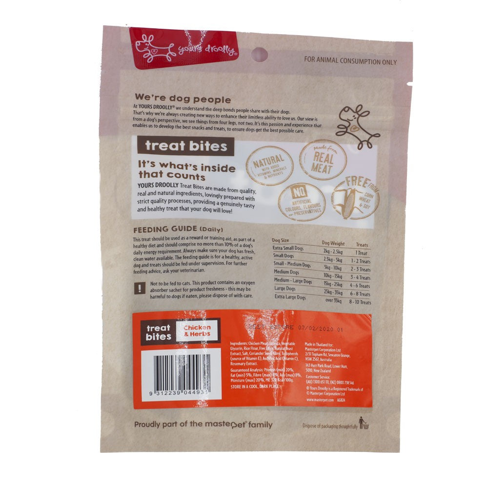 Yours Droolly Chicken & Herb Treat 100G