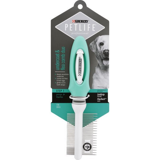 Purina Pet Life Professional Undercoat & Flea Comb Duo