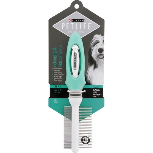 Purina Pet Life Professional Detangling & Flea Comb Duo