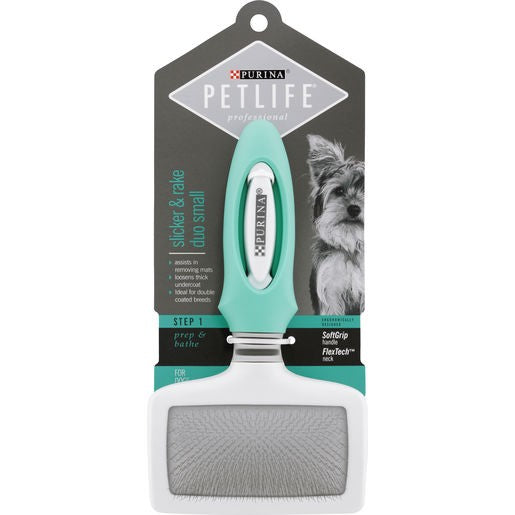 Purina Pet Life Professional Slicker & Rake Duo sml