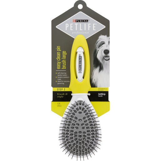 Purina Pet Life Professional Easy clean Pin Brush-Lge