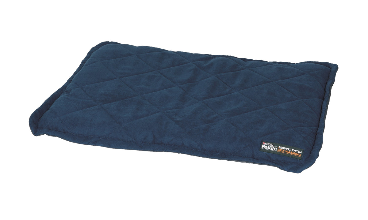 Purina Pet Life Self Warming Throw Pad Blue/Charcoal M/L