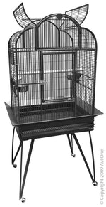 PARROT CAGE 826 SLV/BLK 15MM