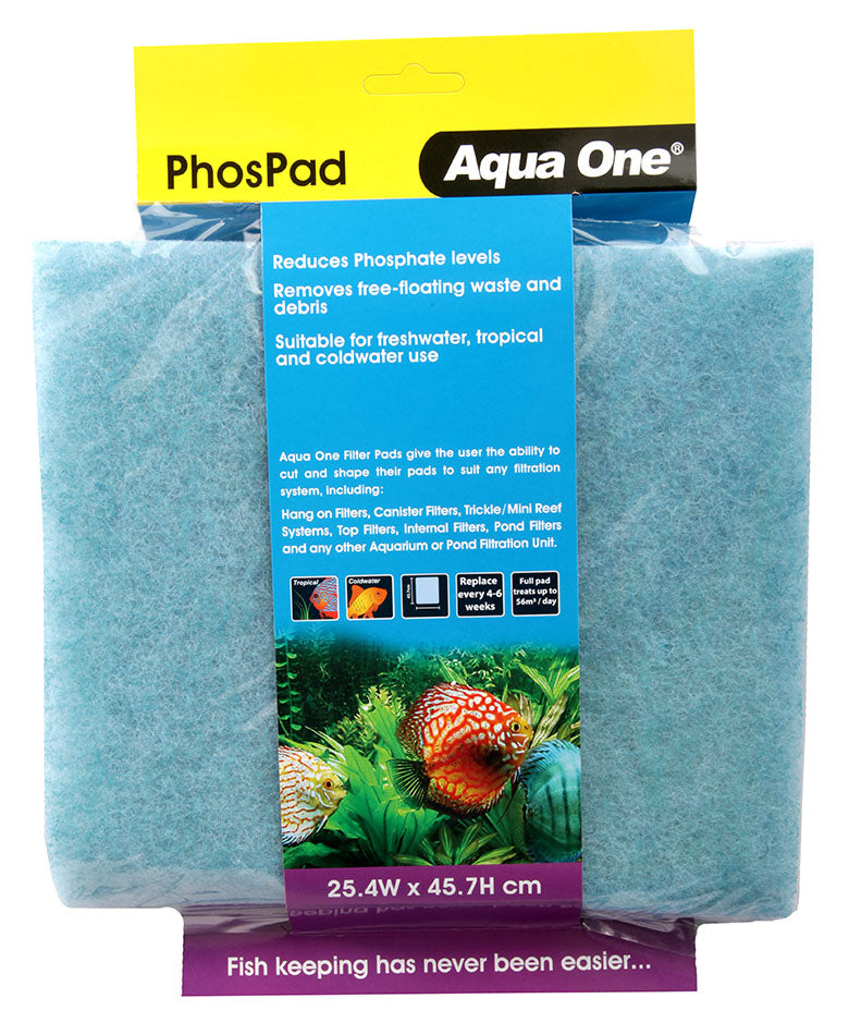Aqua One Phos Pad Self Cut Filter Pad 25.4 x 45.7Cm