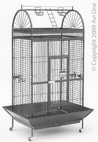 Avi One Parrot Cage 210 Silver Black