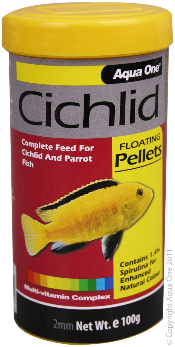 CICHLID PELLET FOOD FLOATING 100G