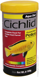 CICHLID PELLET FOOD FLOATING 100G