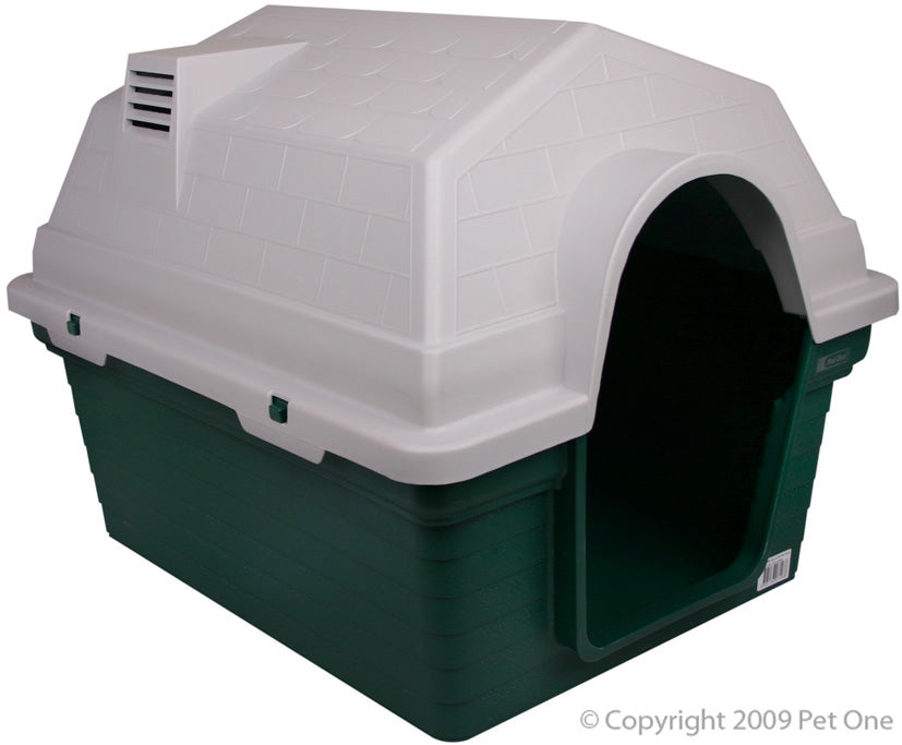 Pet One Plastic Kennel Large Green